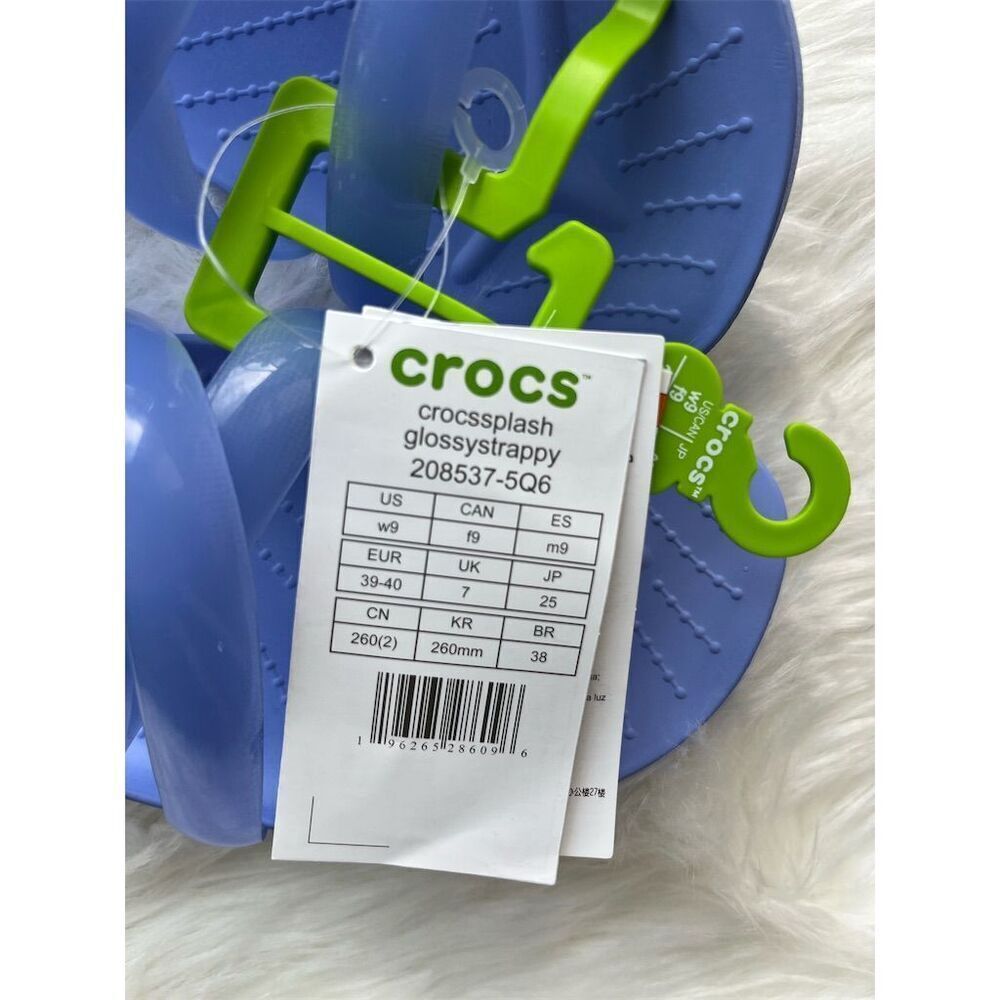 🆕 Crocs Women's Strappy Sandal Purple Size 9 Summer Casual Slip On Jelly Shoe - Picture 5 of 11